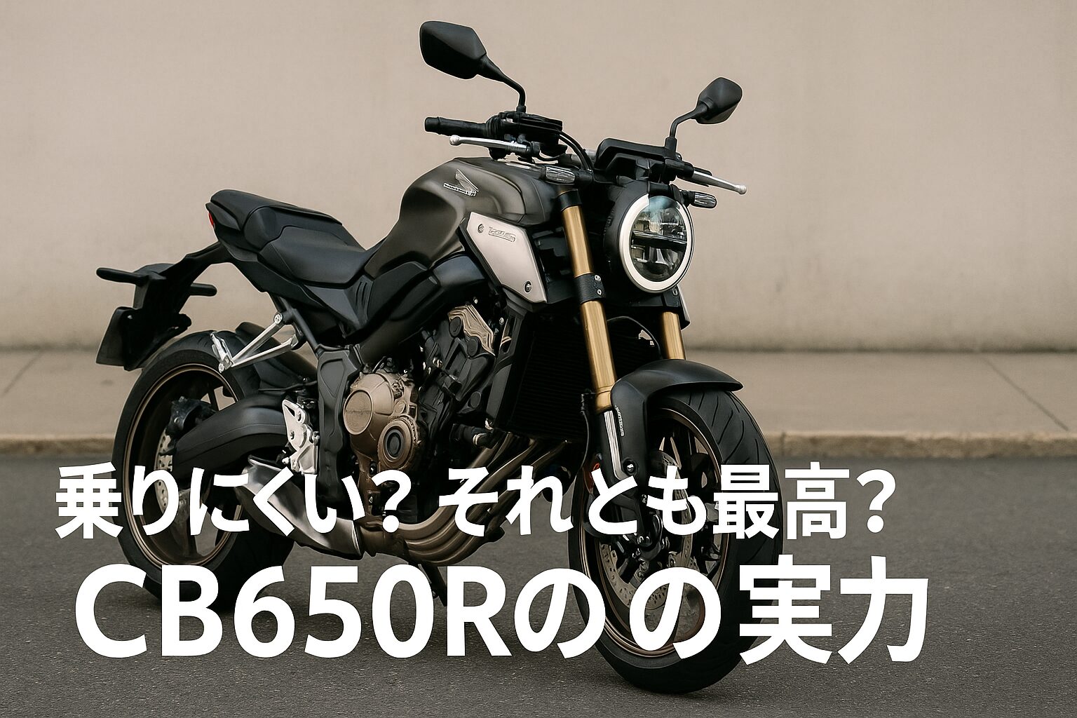 乗りにくい？それとも最高？CB650Rの実力