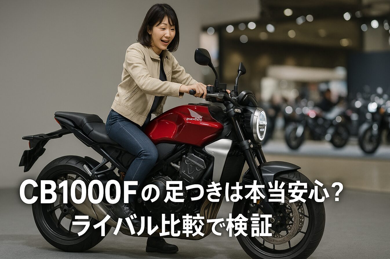 CB1000Fの足つきは本当に安心？ 　　ライバル比較で検証