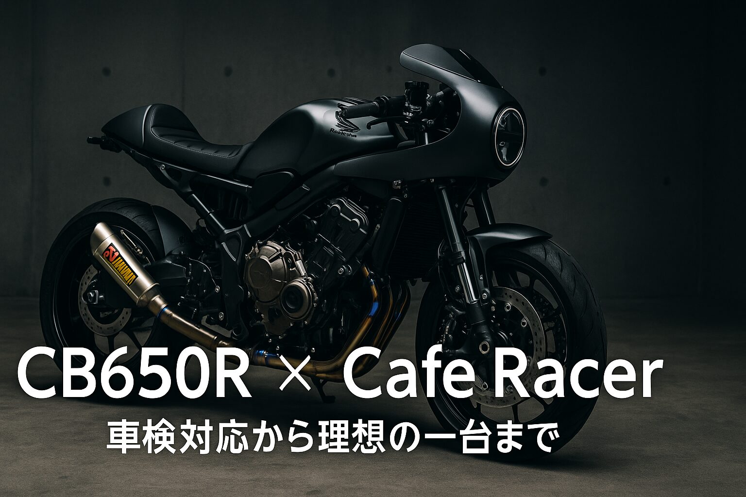 CB650R × Cafe Racer 車検対応から理想の一台まで