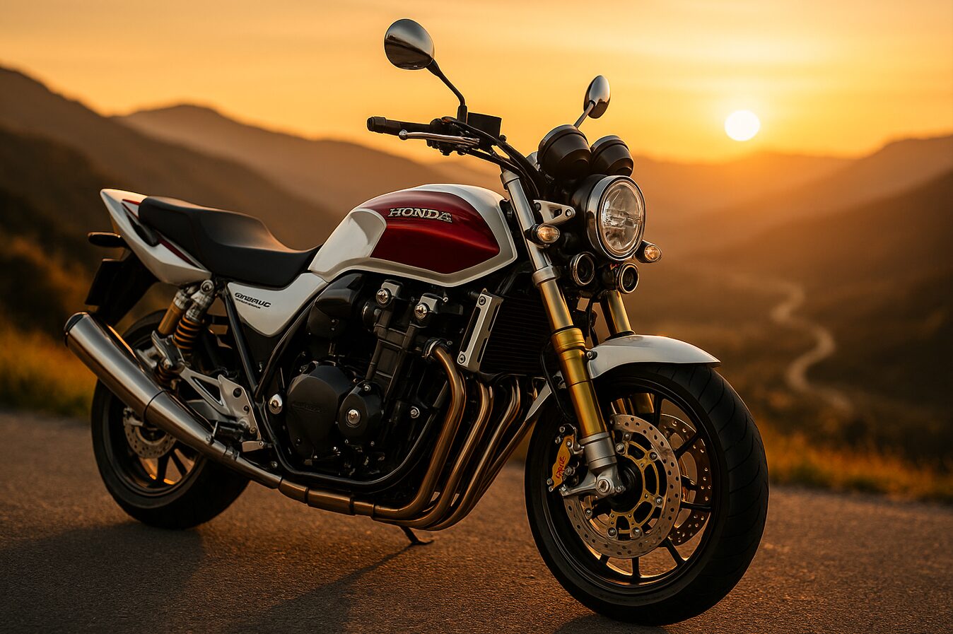 ホンダ CB1300 SUPER FOUR SP ファイナルエディションの全体像。伝説の最終章を飾る美しいスタイリング。