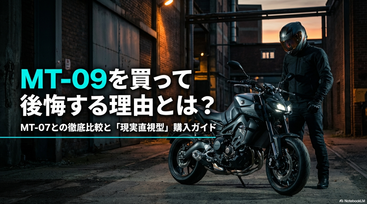 ヤマハMT-09を買って後悔する理由とMT-07との徹底比較、「現実直視型」購入ガイドのタイトル画像