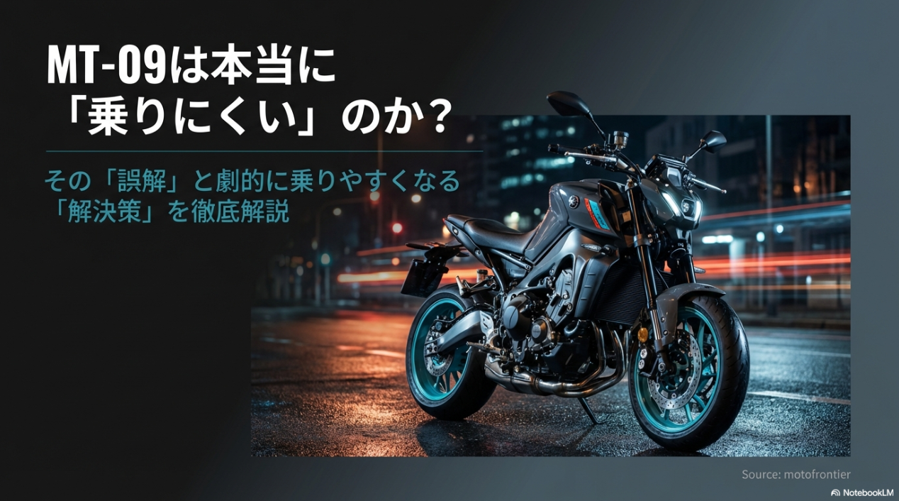 MT-09は本当に乗りにくいのか？誤解と解決策を解説する記事の表紙