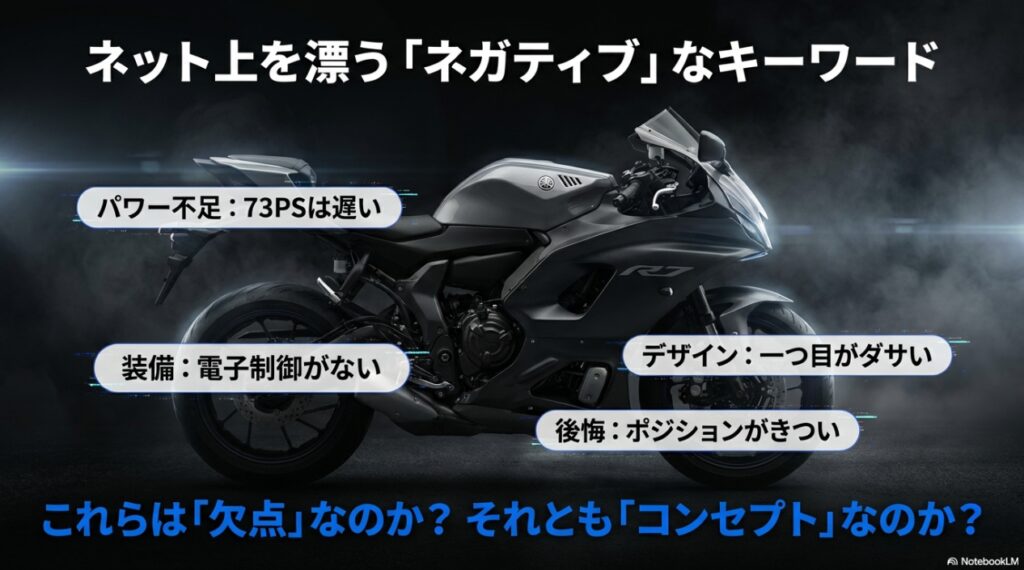 YZF-R7の不人気な噂（パワー不足・装備・デザイン・ポジション）のまとめ