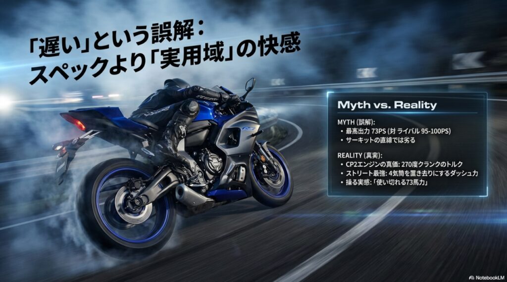YZF-R7の馬力スペックに対する誤解と実用域トルクの真実