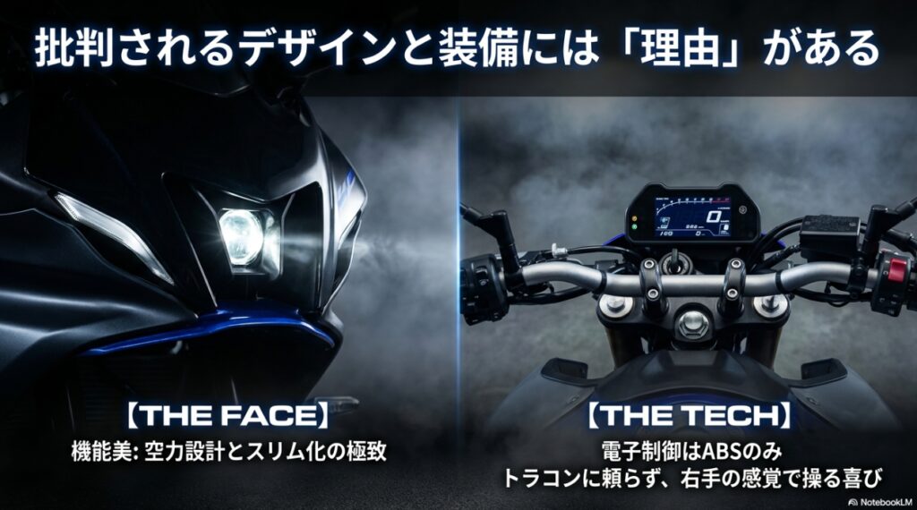 YZF-R7の空力デザインの機能美と電子制御レスの意図