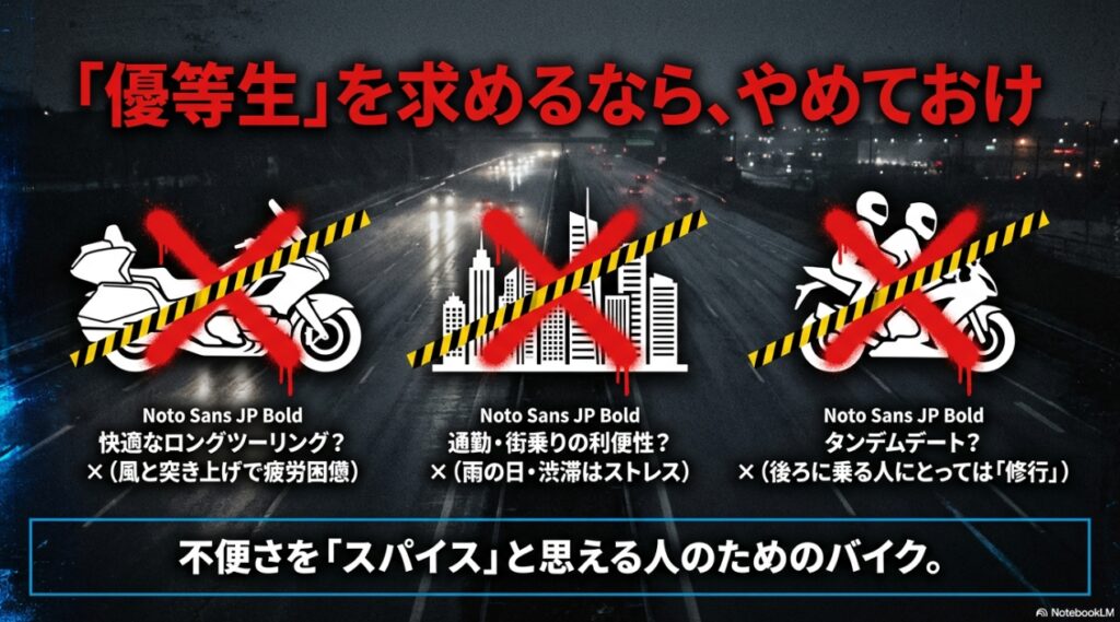 GSX-S1000で後悔する共通点：ツーリング・街乗り・タンデムの不向きな理由