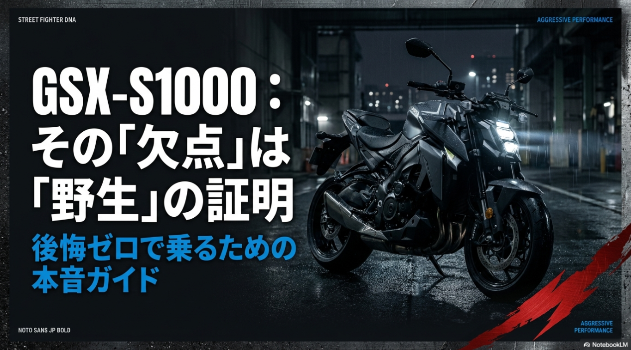 GSX-S1000の欠点は野生の証明・後悔ゼロのガイド