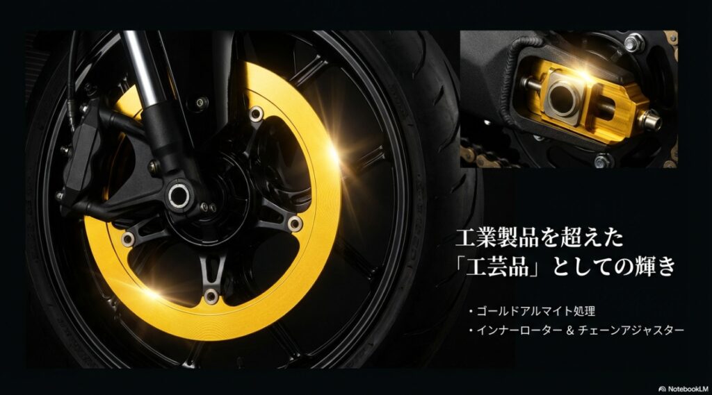【300台限定】隼スペシャルエディションの正体とは?専用装備の質感から中古相場のプレミア化まで完全網羅 工業製品を超えた工芸品としての輝き。インナーローターとチェーンアジャスターのゴールドアルマイト処理