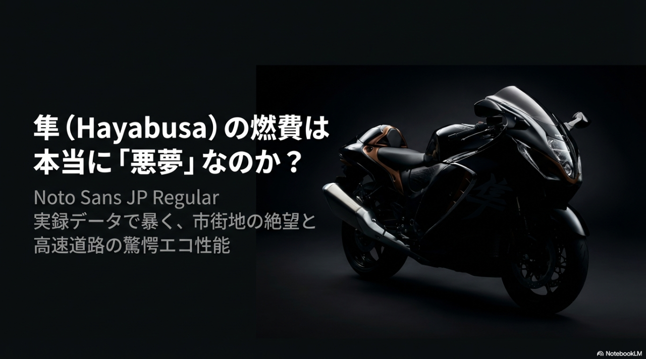 隼の燃費は悪夢か？市街地の絶望と高速道路の驚愕エコ性能を実録データで検証