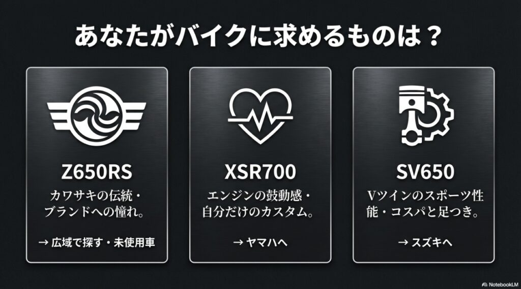 求める機能で変わるネオクラシックバイクの選び方基準