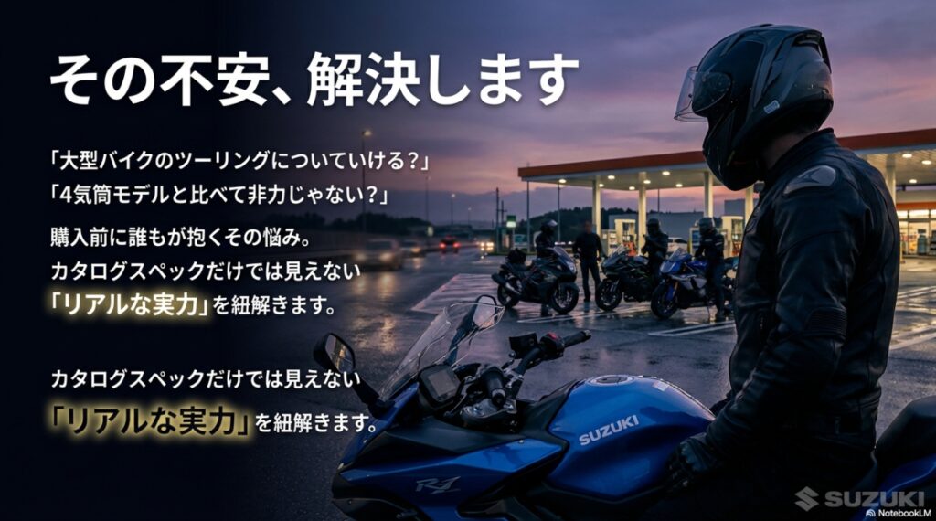 SV650購入前の不安（大型ついていけるか・パワー不足）を解決