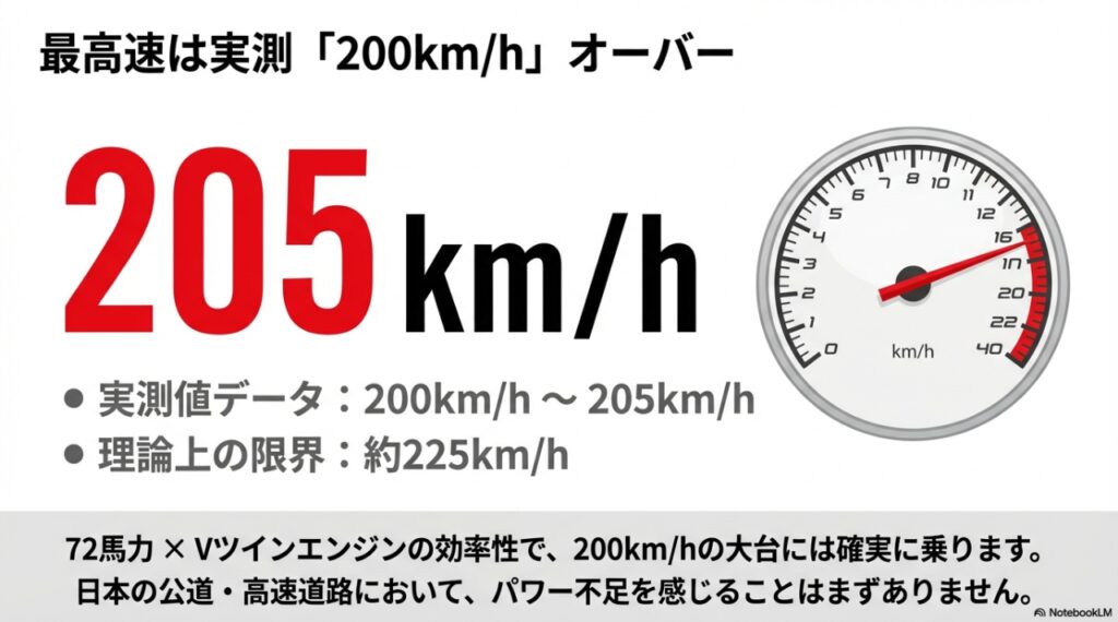 SV650のスピードメーター実測値200km/hオーバー