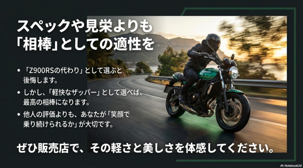 Z650RSはダサいって本当?Z900RSと比較して後悔する前に知るべきデザインの真実 スペックや他人の評価、見栄よりも、笑顔で乗り続けられる最高の相棒としての適性で選ぶZ650RS