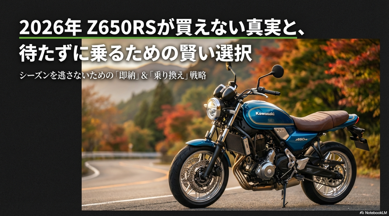 Z650RSが買えないと悩むライダーへ。終わりの見えない納車待ちの真実と、妥協ゼロで選ぶ最強のライバル車 Z650RSが買えない真実と待たずに乗る賢い選択