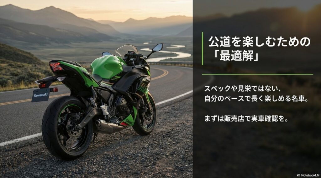 公道を楽しむための「最適解」 スペックや見栄ではない、自分のペースで長く楽しめる名車。まずは販売店で実車確認を。