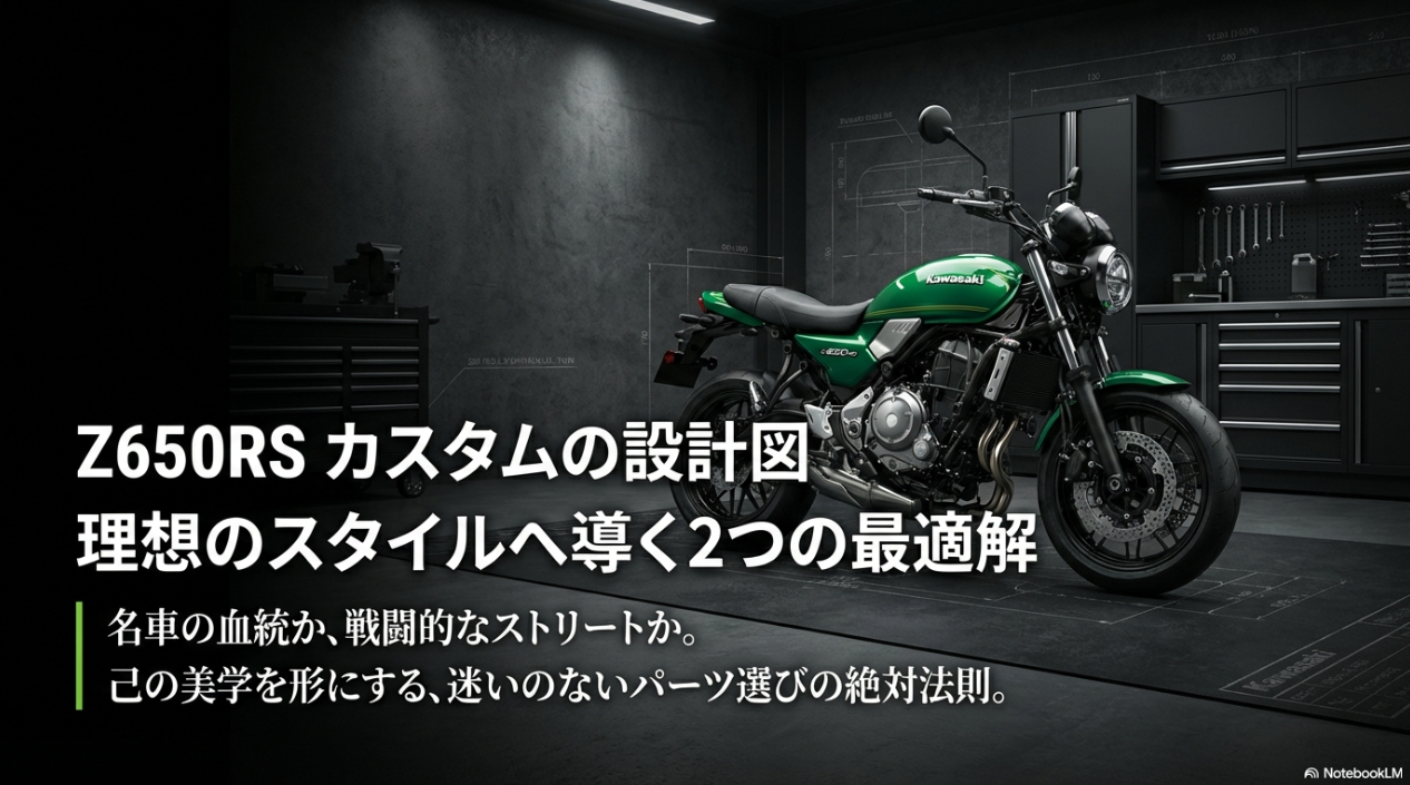 Z650RSカスタムの設計図。名車の血統か、戦闘的なストリートか、理想のスタイルへ導く2つの最適解。