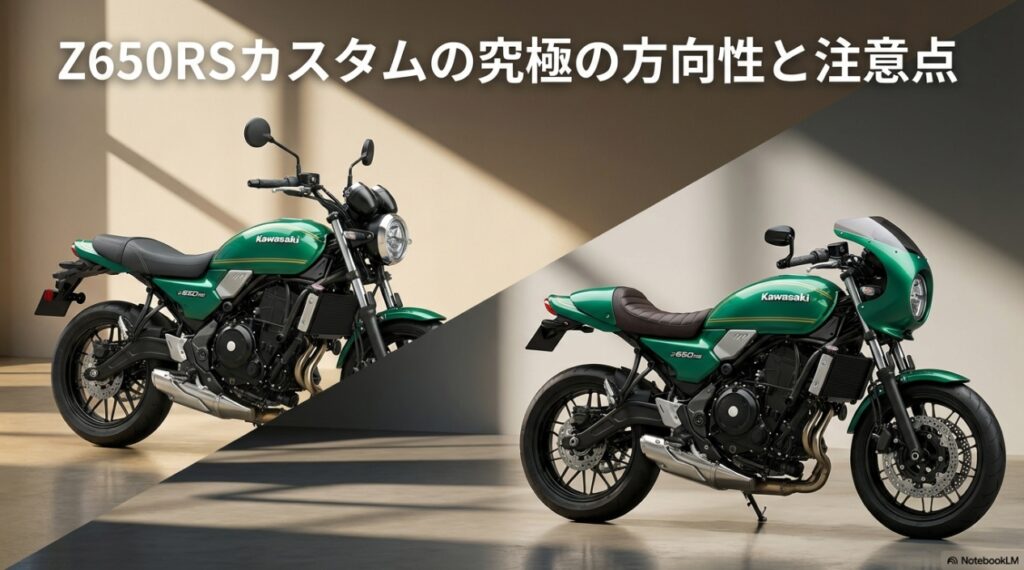 Z650RSは最強の実用ネオクラ!リアルな評価と自分色に染めるカスタム全解説 Z650RSの旧車カスタムとカフェレーサーの方向性および注意点