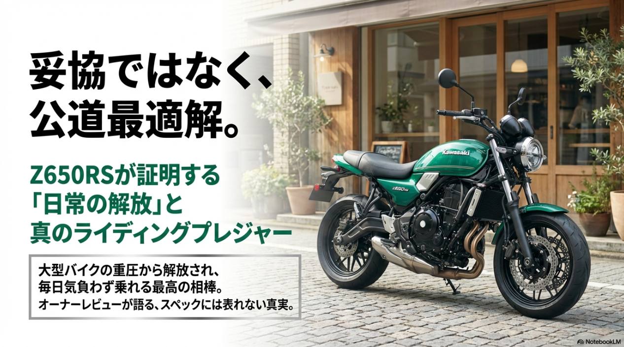 大型バイクの重圧から解放され、毎日気負わず乗れる最高の相棒Z650RS