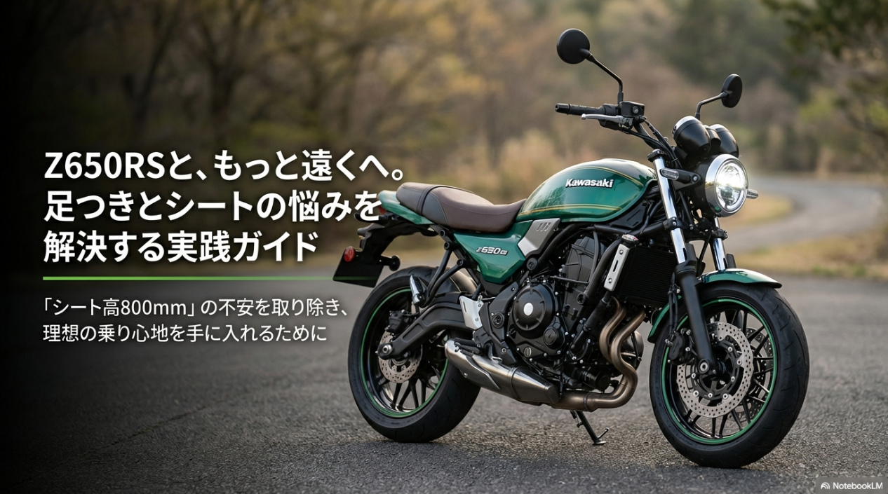 Z650RSの足つきとシートの悩みを解決する実践ガイドのタイトル画像