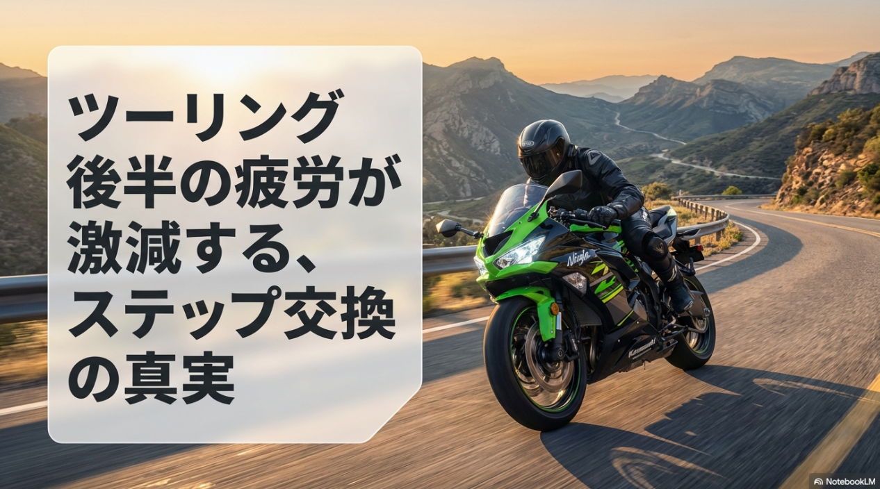 ツーリング後半の疲労が激減!ZX-6Rにバックステップを導入する本当のメリットとおすすめ比較 ツーリング後半の疲労が激減する、ステップ交換の真実