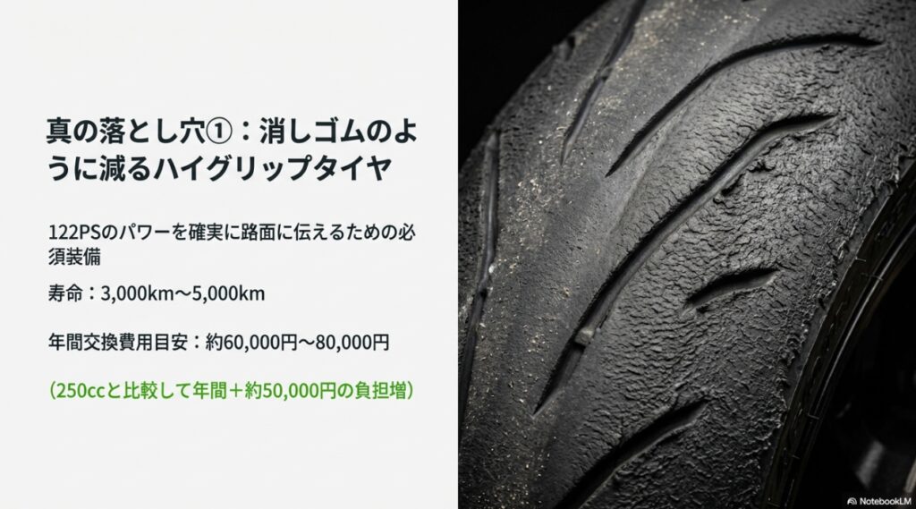 ZX-6Rの燃費は本当に悪い?ツーリングでの実測データと維持費のリアルな落とし穴 寿命3000から5000kmで消しゴムのように減るZX-6Rのハイグリップタイヤ
