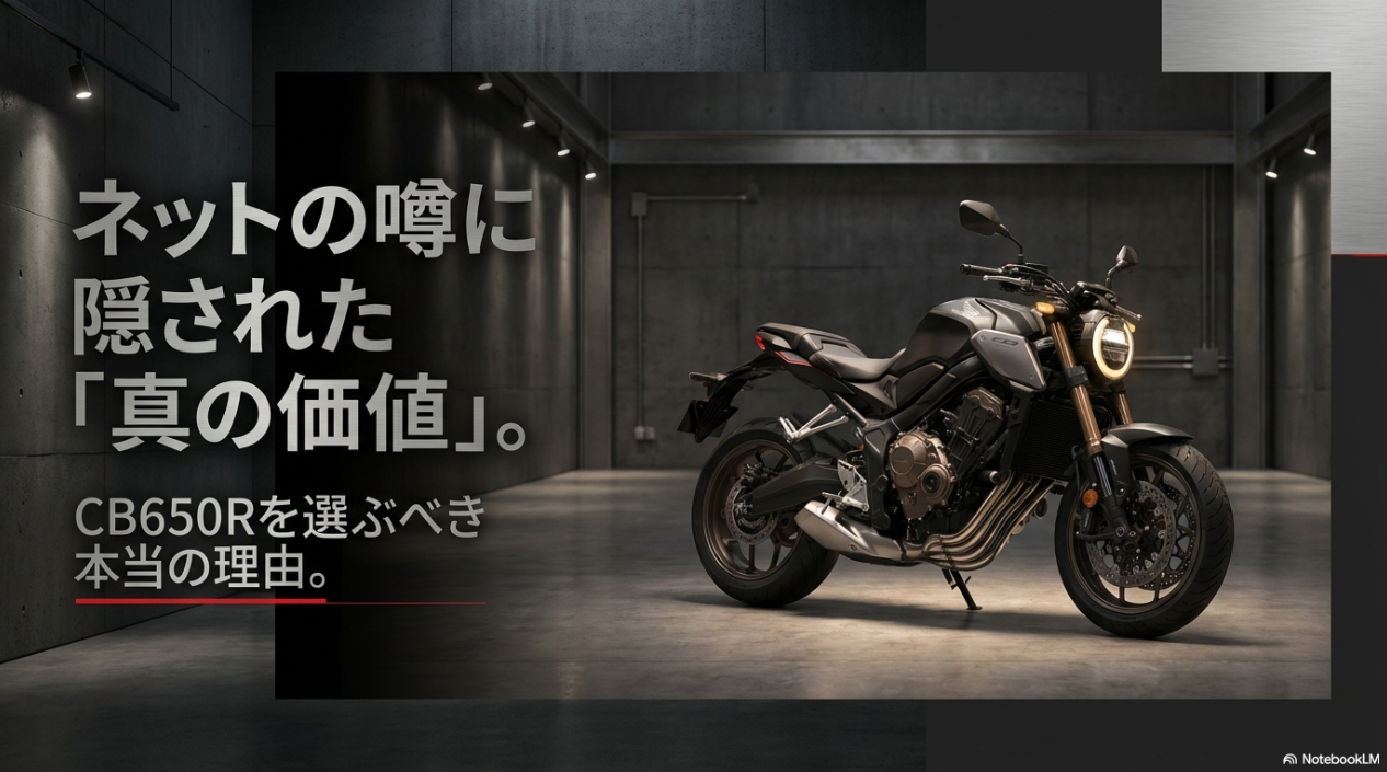 ネットの噂に隠された、CB650Rを選ぶべき本当の理由と真の価値