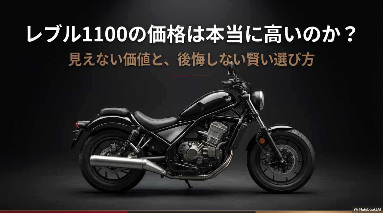 レブル1100の価格は本当に高いのか？見えない価値と後悔しない選び方を解説するタイトルスライド
