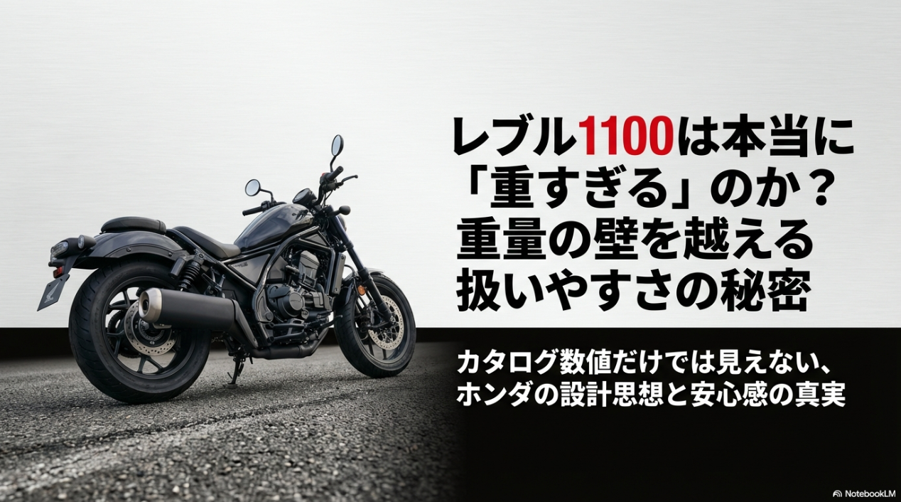 レブル1100は本当に重すぎるのか？重量の壁を越える扱いやすさの秘密とホンダの設計思想