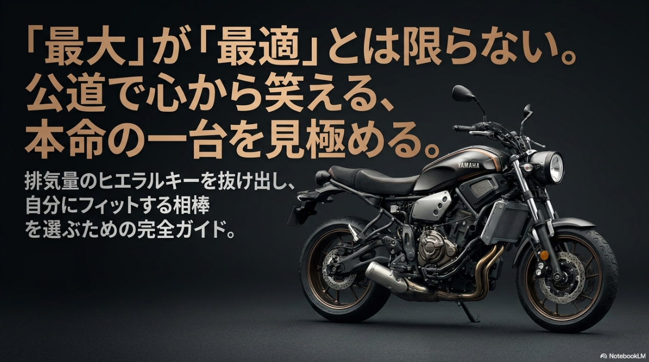 XSR700とXSR900の比較で、最大排気量ではなく公道で自分に合う一台を選ぶ重要性を示したメインビジュアル