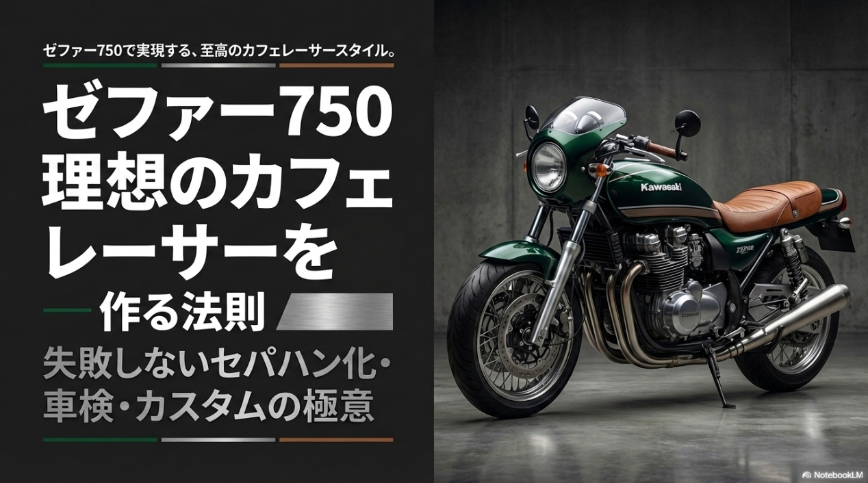 なぜゼファー750のセパハン化は難しい?車検とポジションのリアルから紐解くカフェカスタムの極意 ゼファー750で理想のカフェレーサーを作る法則。失敗しないセパハン化や車検・カスタムの極意
