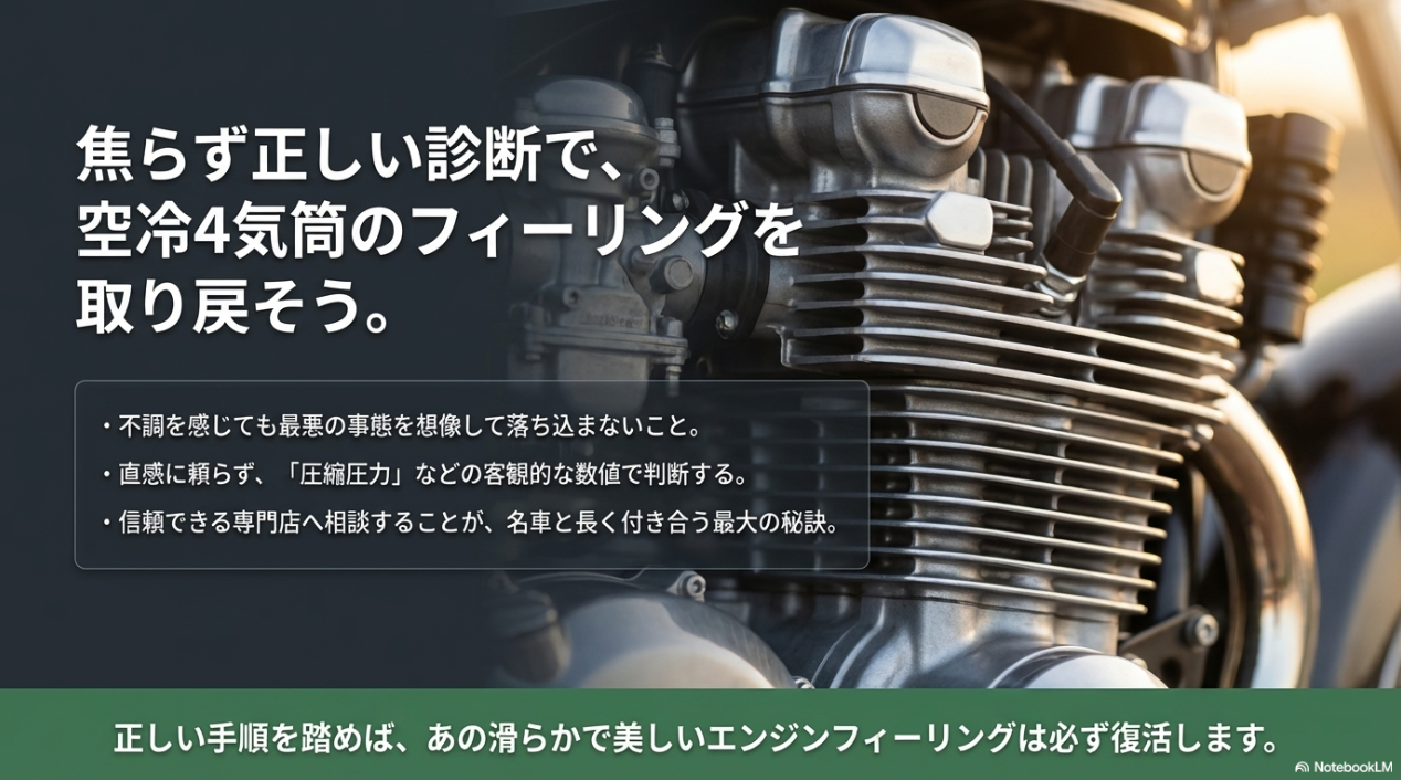 焦らず正しい診断とトラブルシューティングで、ゼファー750の空冷4気筒のフィーリングを取り戻そう
