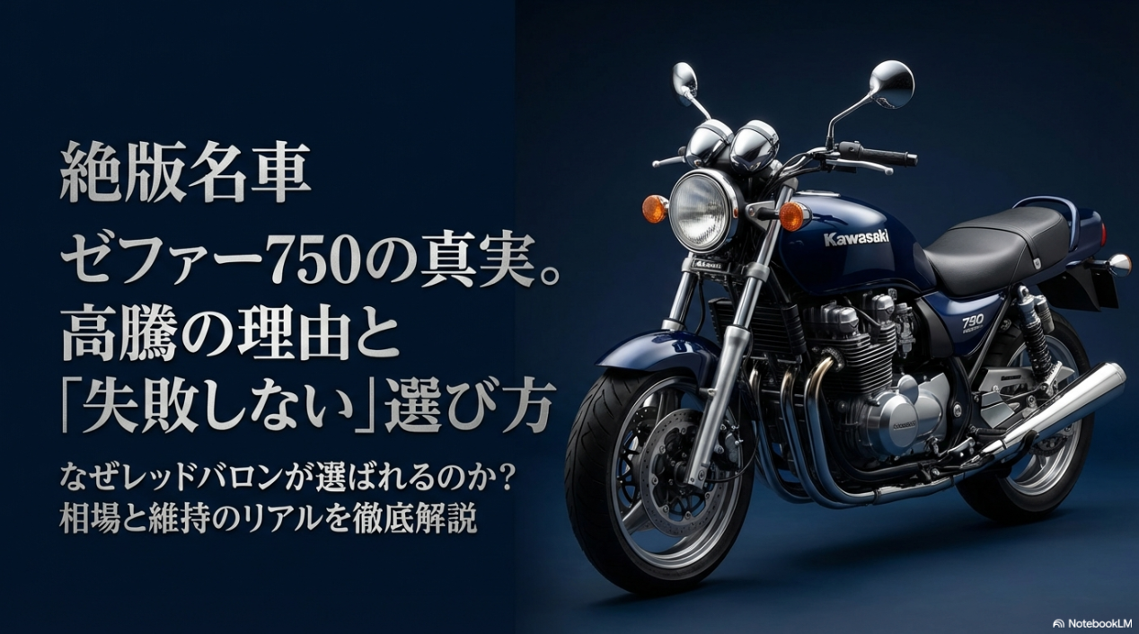 ゼファー750の中古価格はなぜ高い?レッドバロンで探す意味と絶版車維持のリアル ゼファー750の中古高騰の理由とレッドバロンでの選び方を解説したタイトル画像