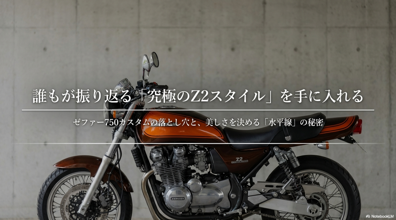 ゼファー750のZ2仕様は本当にダサいのか?違和感の正体「尻上がり」と水平化が魅せる機能美 誰もが振り返る「究極のZ2スタイル」を手に入れる ゼファー750カスタムの落とし穴と水平線の秘密