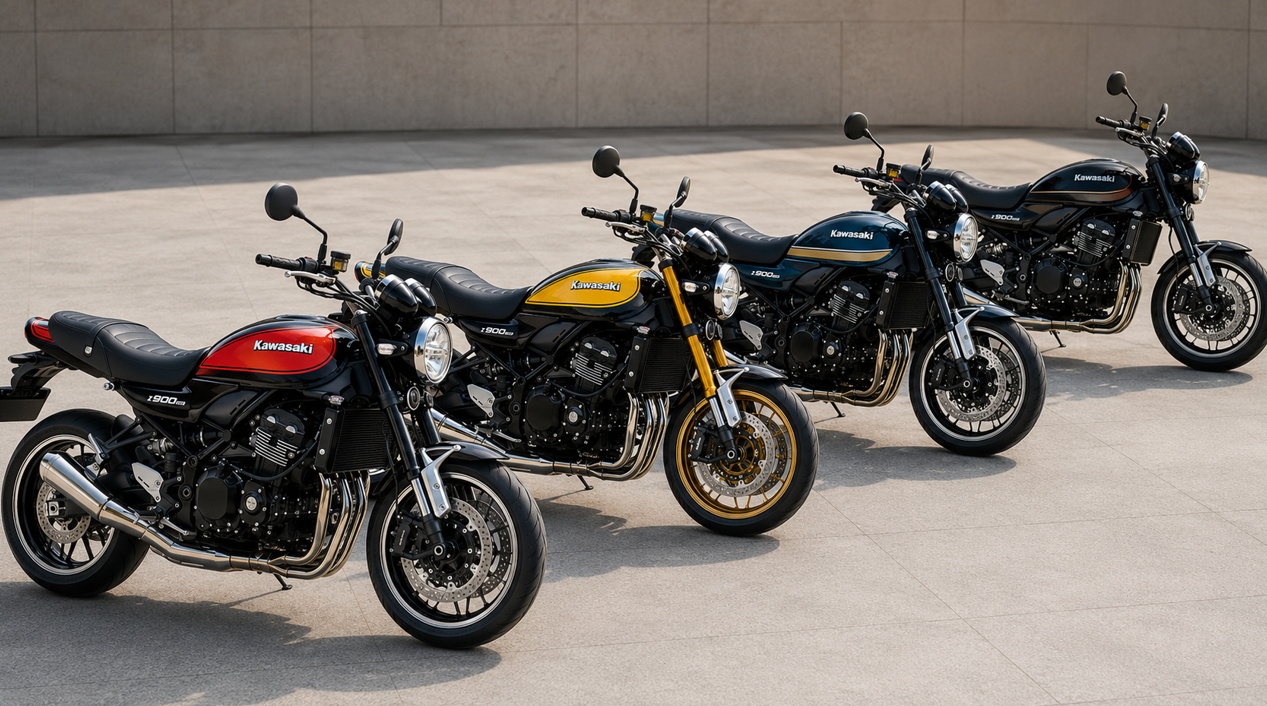 Z900RSの火の玉やブラックボールなど人気カラーを比較した画像