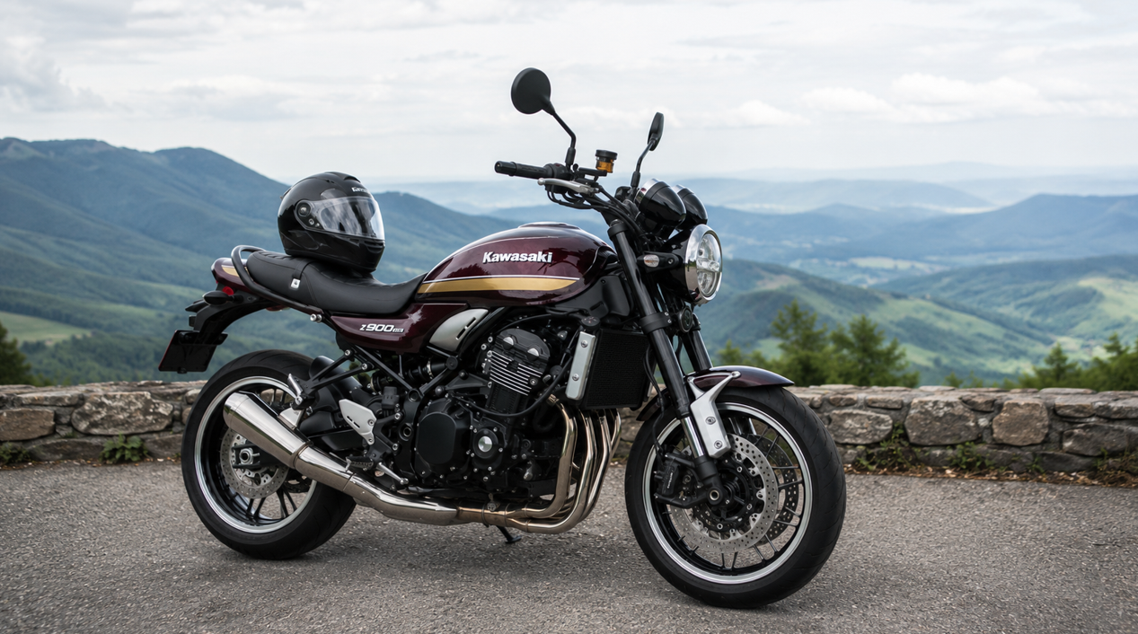 【完全版】Z900RS総合ガイド|SE・中古相場・評判・カスタムまで徹底解説 Z900RSでロングツーリングを楽しむ実用性を表した風景画像