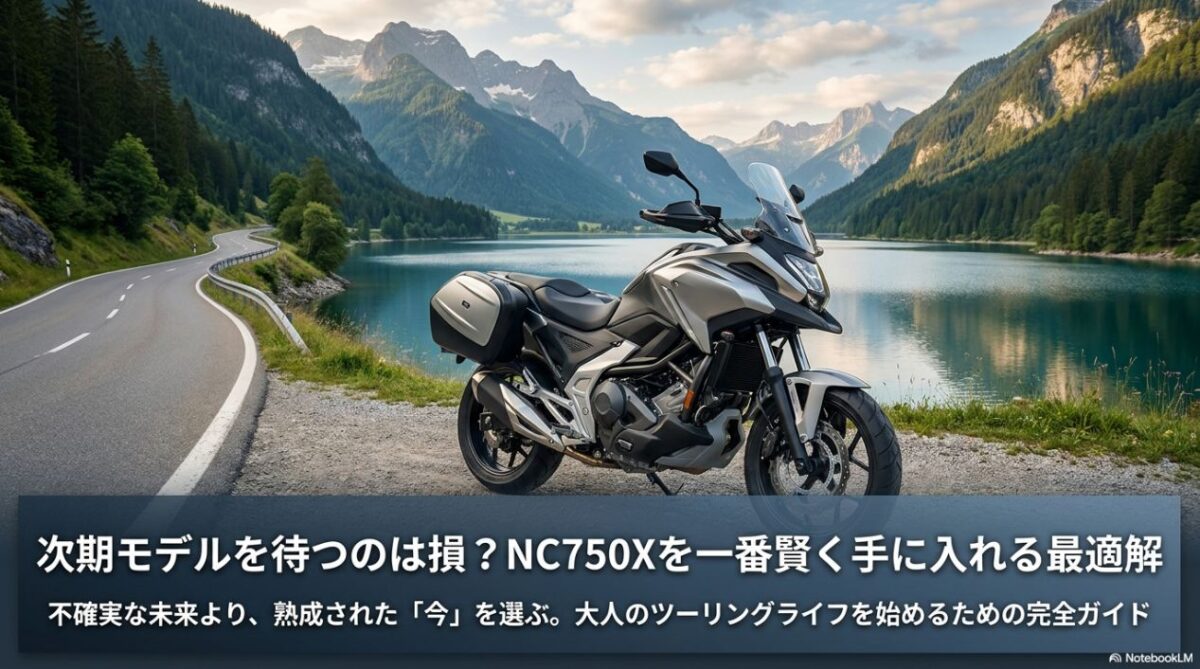 NC750Xを賢く手に入れるための最適解として、新型待ちより熟成された中古車を推奨するスライド画像