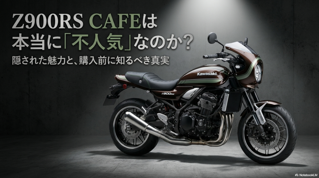 Z900RS CAFEは本当に不人気なのか、隠された魅力と真実を解説するタイトルスライド