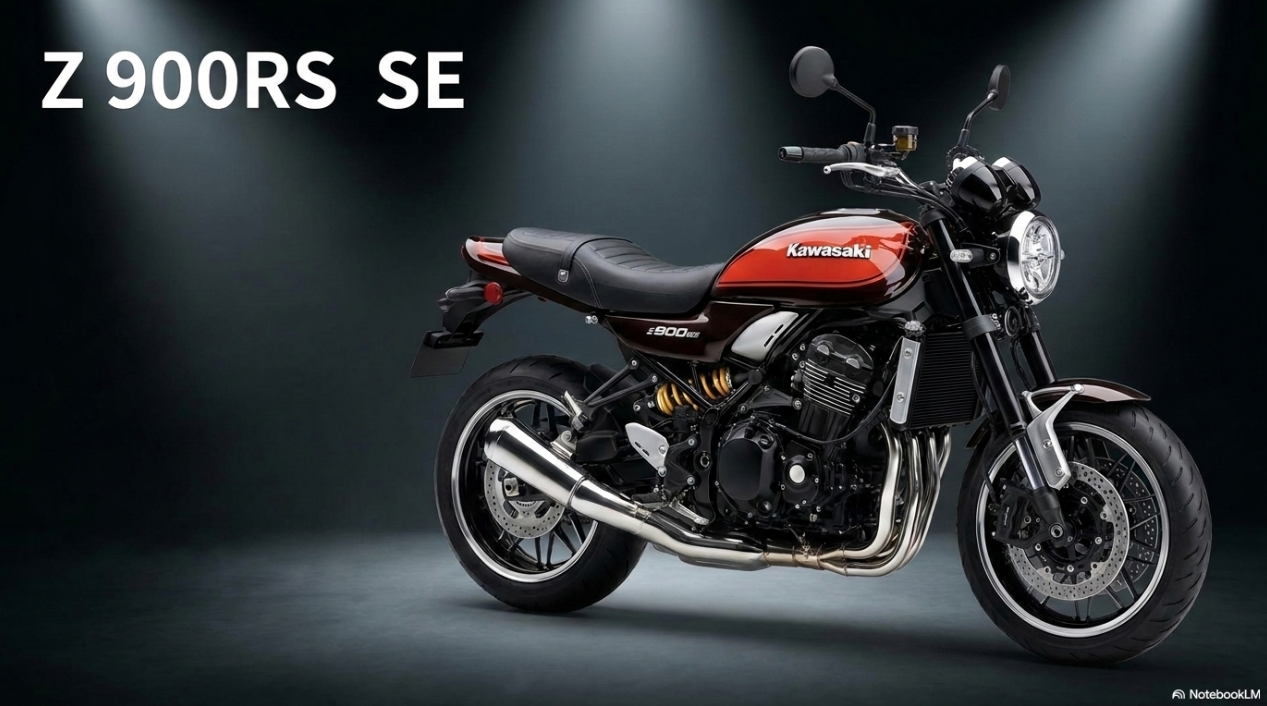 Z900RS SEのスタイリングと圧倒的な存在感を示すイメージ