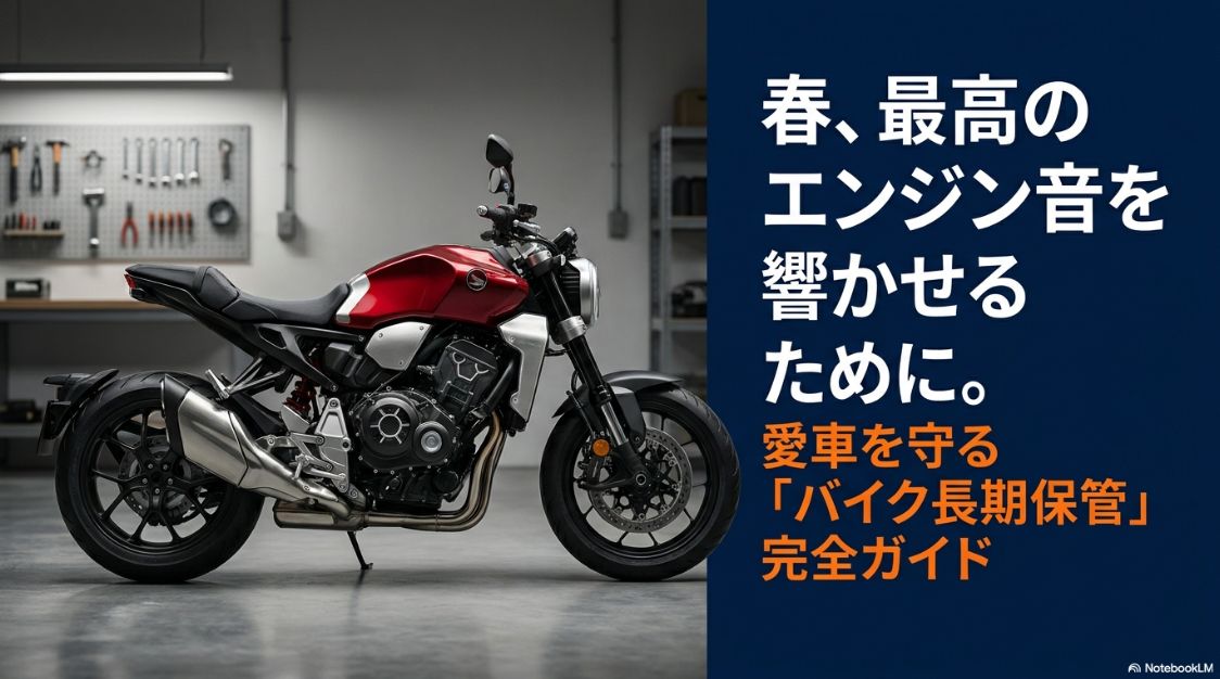春、最高のエンジン音を響かせるために。愛車を守る「バイク長期保管」完全ガイド