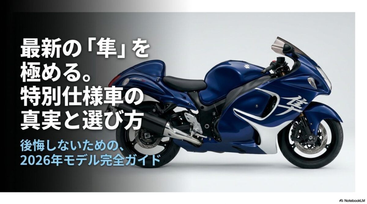 隼スペシャルエディション2026とは？価格・通常モデル・25周年モデルと