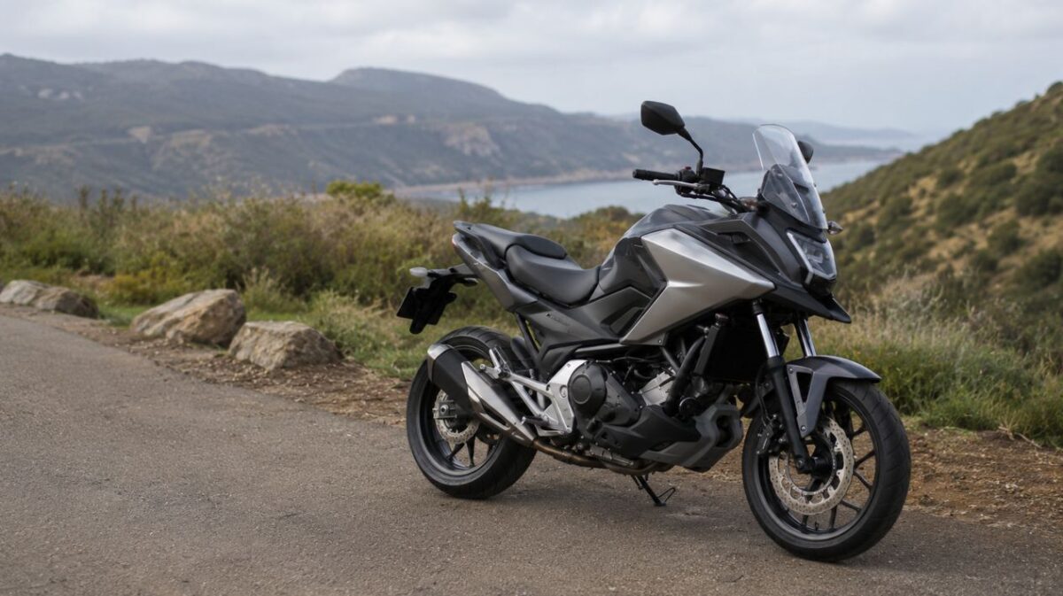 NC750X完全ガイド!ベテランが唸る評価と後悔しない選び方 静かな山道に停まるNC750Xの落ち着いた実用的なスタイル
