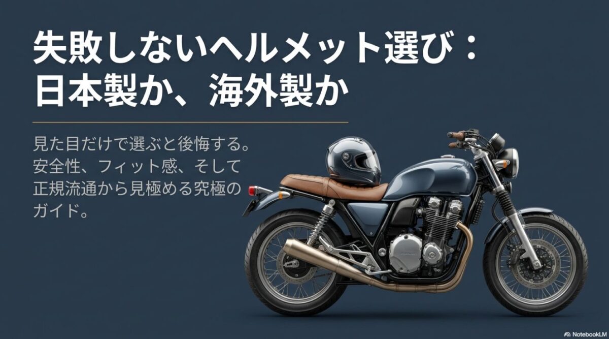 日本製と海外製バイクヘルメットを安全性やフィット感、正規流通から比較する記事導入画像