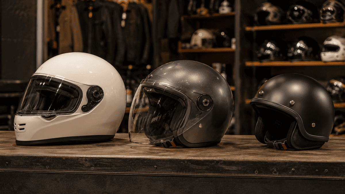 クラシック系ヘルメットブランド比較と失敗しない選び方 クラシックフルフェイスとジェットとハーフヘルメットの形状比較
